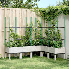 Garden Planter White Polypropylene Large Durable Garden...