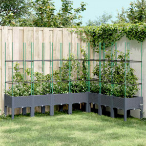 Garden Planter Blue Grey Polypropylene Large Planters