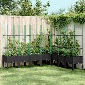 Garden Planter Black Polypropylene Large Planters