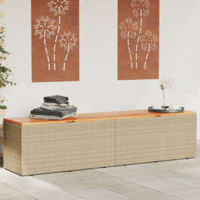 Garden Storage Box Beige and brown