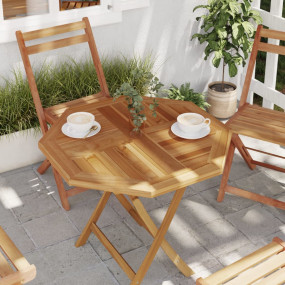 Table Top Natural teak wood color Solid teak wood 27.6x...