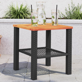 Garden Table Black and Brown