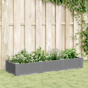 Garden Planter Light grey Polypropylene 49.2 x 15.7 x 1...