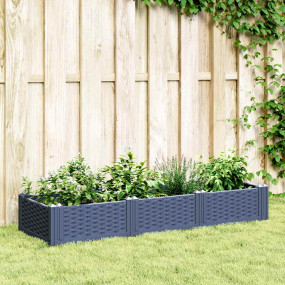 Garden Planter Blue grey Polypropylene Medium Modular