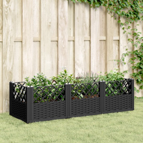 Garden Planter Black PP (polypropylene) 48.6 x 17.1 x 1...