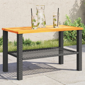 Garden Table Black and Brown