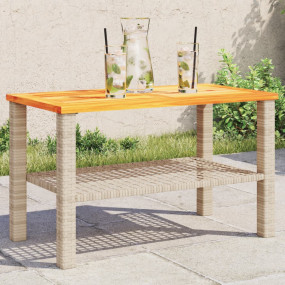 Garden Table Beige and Brown
