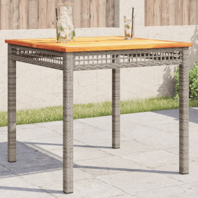 Garden Table Gray and Brown