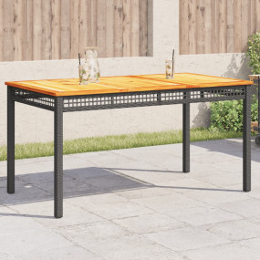 Garden Table Black and Brown