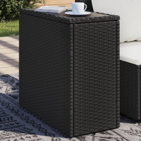 Garden Side Table Black