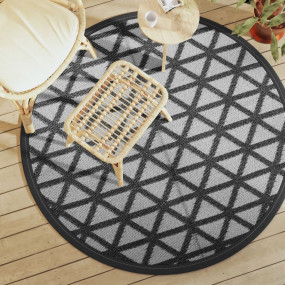 Outdoor Carpet Black Polypropylene (PP) Diameter 63.0 i...
