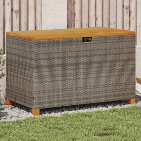 Garden Storage Box Grey and Brown