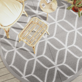 Outdoor Carpet Grey Polypropylene 78.7 in  Reversible