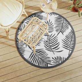 Outdoor Carpet White and Black Polypropylene (PP) 47.2 ...