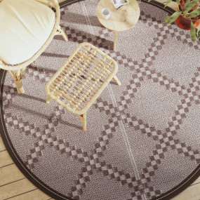 Outdoor Carpet Brown Polypropylene 78.7 in Reversible