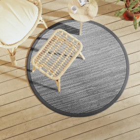 Outdoor Carpet Grey Polypropylene 47.2 in Reversible