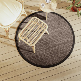 Outdoor Carpet Brown Polypropylene 47.2 in Reversible