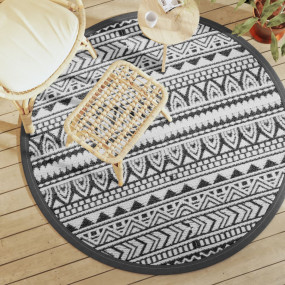 Outdoor Carpet Black Polypropylene 63.0 in  Reversible