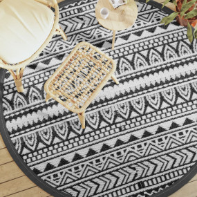 Outdoor Carpet Black Polypropylene 78.7 in Reversible