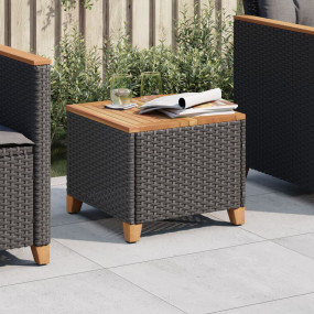 Garden Table Black and Brown