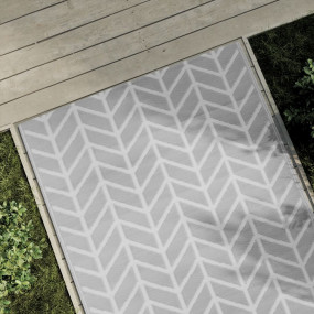 Outdoor Carpet Grey Polypropylene 47.2 x 70.9 in Revers...