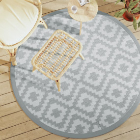 Outdoor Carpet Grey Polypropylene 63.0 in Sturdy