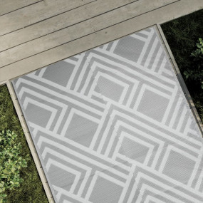 Outdoor Carpet Grey Polypropylene (PP) 47.2 x 70.9 in R...