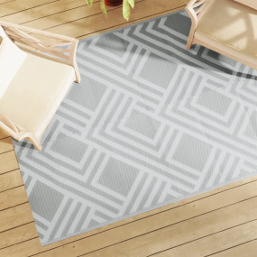 Outdoor Carpet Grey Polypropylene 55.1 x 78.7 in Portab...
