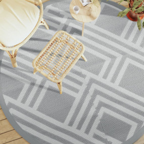 Outdoor Carpet Grey Polypropylene 78.7 in Reversible