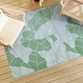 Outdoor Carpet Green Polypropylene 55.1 x 78.7 in Rever...
