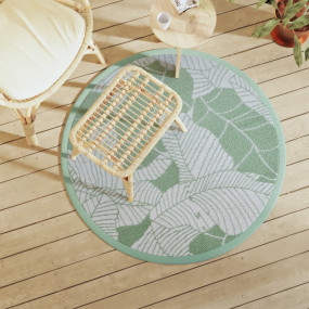 Outdoor Carpet Green Polypropylene 47.2 in Reversible