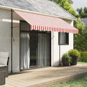 Replacement Awning Fabric Red and white