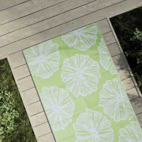 Outdoor Carpet Green Polypropylene 31.5 x 59.1 in Rever...