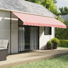 Replacement Awning Fabric Red and White