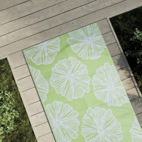 Outdoor Carpet Light Green Polypropylene 31.5 x 98.4 in