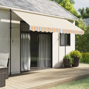 Replacement Awning Fabric Multicolor 100% Polyester wit...