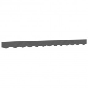 Replacement Awning Valance Fabric Anthracite Stripe