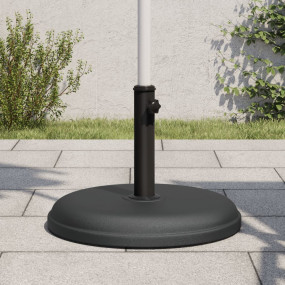 Parasol Base Black Plastic and Concrete, Iron Medium