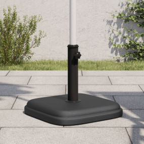 Umbrella Base Black Plastic and concrete base, iron tub...