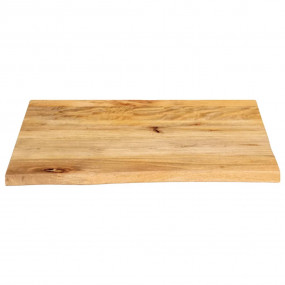 Table Top Natural Wood Solid Mango Wood 31.5 x 31.5 in ...