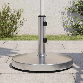 Parasol Base Silver Stainless steel, concrete Large Par...