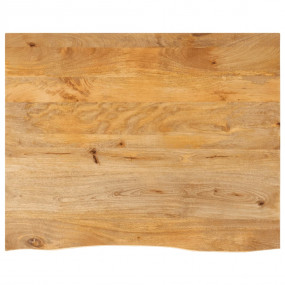 Table Top Natural Solid mango wood 35.4 x 31.5 in Durab...