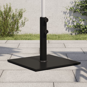 Umbrella Base Black Steel 37.5 lb Umbrella Base Square