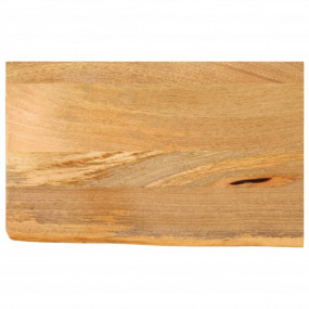 Table Top Natural wood color Solid Mango Wood Small Tab...