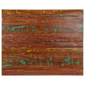 Table Top Mixed colors Solid reclaimed wood Medium Dura...