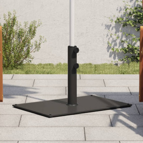 Parasol Base Black Steel, Iron 33.1 lb Adjustable Feet