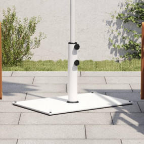 Parasol Base White Steel base, Iron tube 33.1 lbs