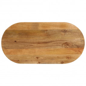 Table Top Oak Solid mango wood Large Durable Dining Tab...
