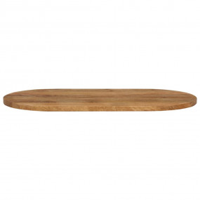 Table Top Oak Solid mango wood Medium Table Top Oval Ru...