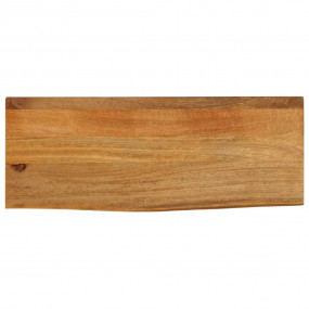 Table Top Oak finish Solid mango wood 27.6 x 7.9 x 1.0 ...